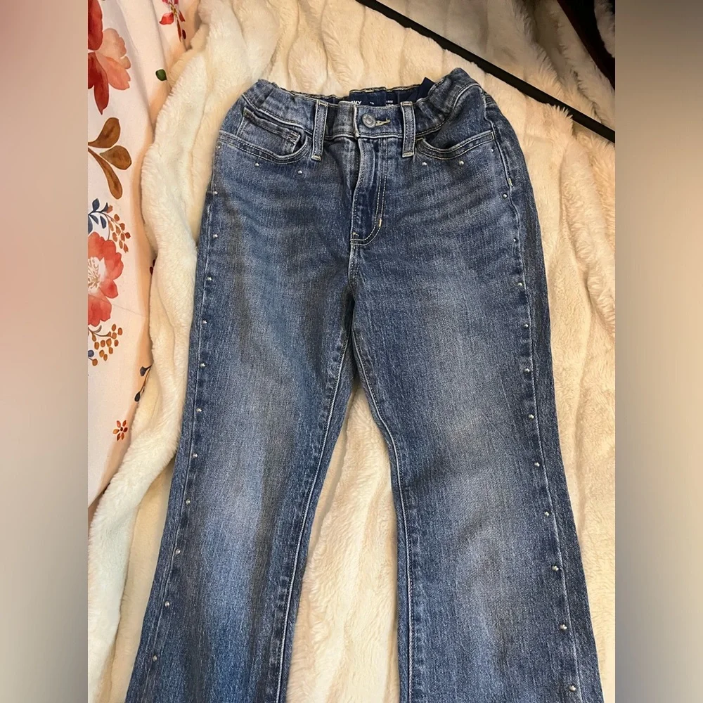 Old Navy Girls 8/10/12 Built In Flex Flare Studded Spring Preppy Baddie Jeans